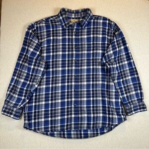 Classic Blue Checkered Men's Button Down Shirt